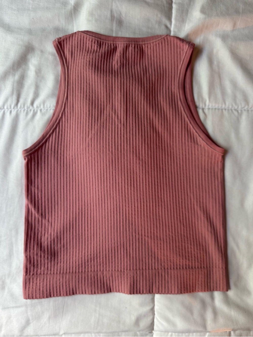 Anthropologie The Reegan Crew-Neck Crop Racerback Seamless Ribbed Tank Top - Picture 4 of 4